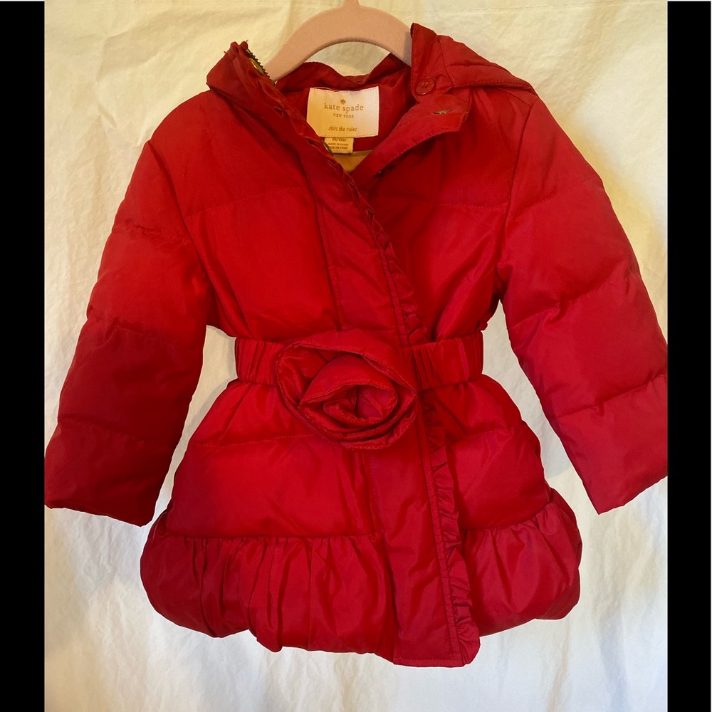 Kate Spade rose puffer jacket final sale